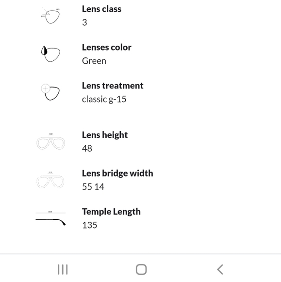 RAY-BAN classic aviators preloved gold/green - Picture 12 of 12